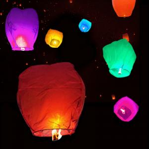 Chinese lanterns flying paper lanterns wishing lanterns for birthday wedding new year