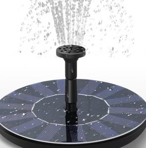 Mini Garden Solar Powered Water Fountain Pump with LED Lights Bird Bathtub Fond Water Fountain