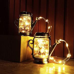 Lawn Lamp Waterproof Outdoor Suspend Shower Led Solar Mason Jar Kettle Light Landscape Lighting Lamp