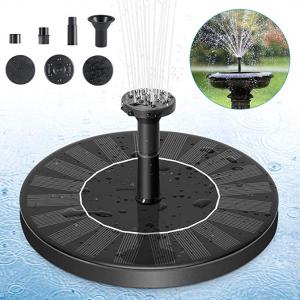 Mini Garden Solar Powered Water Fountain Pump with LED Lights Bird Bathtub Fond Water Fountain