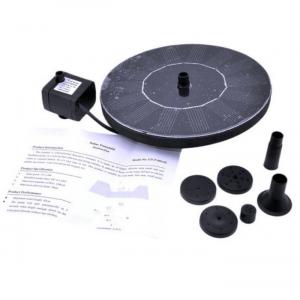 Mini Garden Solar Powered Water Fountain Pump with LED Lights Bird Bathtub Fond Water Fountain