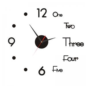 3D Wall Clock DIY Removable Wall Clocks EVA Foam Acrylic Mirror for Bedroom Home Decor