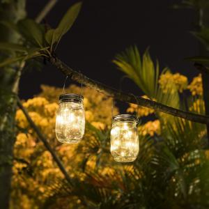 Outdoor Waterproof Solar Mason Jar Lid Copper Wire Light 20LED light